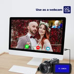 4K Video Camera Camcorder Wifi Camera Hd Digital Mini Cam 56Mp Vlogging Camera F