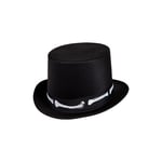 Black Top Hat Voodoo Bones Adults Halloween Day Of The Dead Fancy Dress