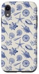 iPhone XR Sea Shell Coastal Beach Summer Blue Ocean Seashell Aesthetic Case