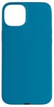 Coque pour iPhone 15 Plus Couleur bleu mer simple