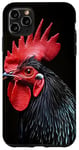 Coque pour iPhone 11 Pro Max Imprimé animal classique noir motif coq combat de coq