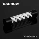 Barrow T-Virus Acrylic White Helix Watercooling Reservoir 255mm - Black