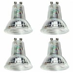 4 x Megaman 142220E Dimmable LED GU10 Bulb /Lamp 4.7 Watt 2800K Warm White Glass