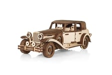 EWA Eco-Wod-Arto- EWA Eco-Wood-Art Retro Car-Puzzle 3D en Bois-Casse-tête pour Adultes et Adolescents-à Monter soi-même sans colle-278 pièces, Ferdinand