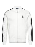 Double-Knit Mesh Baseball Jacket Tops Sweat-shirts & Hoodies Sweat-shirts White Polo Ralph Lauren