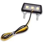 Zxpasra - groofoo Éclairage de Plaque d'immatriculation à led Universel pour Moto, 12 v, Mini micro éclairage de Plaque d'immatriculation, éclairage