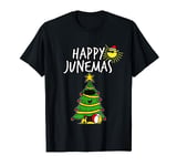 Happy Junemas Christmas 25th June 2021 Funny Tree Summer T-Shirt