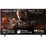 TV LED HISENSE 75E7NQ PRO QLED DOLBY VISION & ATMOS 144HZ 4K 189CM 2024