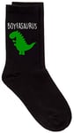 60 Second Makeover Limited Mens Boyfriend Dinosaur Boyfasaurus Valentines Day Black Socks Gift