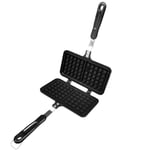 Tlily - CuisinièRe Gaufrier Double TêTe Cuisson des Gaufres Plaque de Presse Moule Gaufre AntiadhéSive pour la Cuisine à