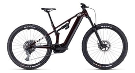 Vtt electrique tout suspendu cube stereo hybrid one55 c 68x slx 750 sram gx eagle 12v 750 wh 29   rouge liquid carbon 2024