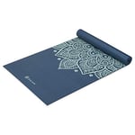 Gaiam Tapis de yoga – Tapis de yoga épais de 5 mm d'épaisseur et antidérapant pour tous les types de yoga, pilates et entraînements au sol (68 x 24 x 5 mm), Mixte, 05-63628, Cadran solaire indigo.