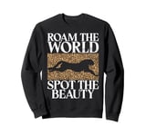 Roam the World Spot the Beauty Leopard Sweatshirt