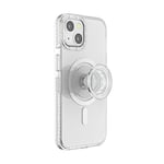 PopSockets: PopCase compatible avec MagSafe - Coque pour iPhone 13 avec un Support PopGrip Slide Repositionnable et une Poignée avec Top interchangeable - Clear