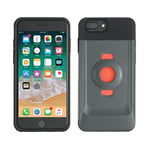 Tigra Sport FitClic Neo Coque pour iPhone 6+/6s+/7+/8+ - Noir/Gris