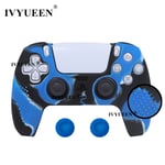 Camo Bleu - Housse De Protection En Gel De Silicone Souple Pour Manette De Jeu Playstation 5 Ps5 Dualsense, Capuchons De Poignées