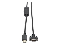 Eaton Tripp Lite Series HDMI to VGA Active Adapter Cable (HDMI to Low-Profile HD15 M/M), 3 ft. (0.9 m) - Câble adaptateur - HDMI mâle pour HD-15 (VGA) mâle - 91.4 cm - blindé - noir - vis...