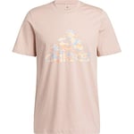 adidas Men's Camo Short Sleeve Tee, Wonder Taupe, S