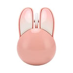 LenTLy Souris Kawaii, Souris Silencieuse avec Une Portée Efficace de 33 Pieds, Conception Symétrique avec 3 Boutons pour Le Bureau des Filles (Rose)