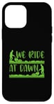 Coque pour iPhone 12 mini Tondeuse à gazon sarcastique amusante We Ride At Dawn