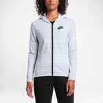 WOMENS NIKE ADVANCE 15 TECH KNIT HOODIE JACKET SIZE S (837458 100) WHITE /BLACK