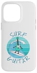 Coque pour iPhone 14 Pro Max Surf Guitar Guitariste électrique Surfeur Vacances d'été