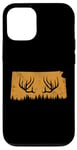 Coque pour iPhone 12/12 Pro Abri de jardin Chasseur d'élan en bois de cerf