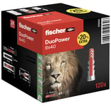 Chevilles 2x Fischer DuoPower 8 x 40 (+20 % de contenu) - 120 pièces