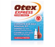 Otex Express Combi Pack Ear Wax Removal Kit - 10ml Ear Drops & Syringe for Compl