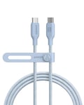 Anker 543 USB C to USB C Cable (240W, 6ft), USB 2.0 Bio-Nylon Charging Cable for MacBook Pro 2020, iPad Pro 2020, iPad Air 4, Samsung Galaxy S22, and More (Misty Blue)