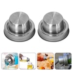 2pcs Reusable Stainless Steel Mason Jars Shaker Lids Mason Jar Shaker Tops