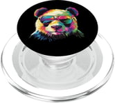 Panda Bear Lover Lunettes de soleil Pop Art Funny Panda Bear PopSockets PopGrip pour MagSafe