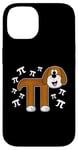 Coque pour iPhone 14 PI Tag chien mathématicien enseignant mathématicien