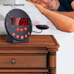 Alarm Clock 110 Decibels Red Flashing Light Super Shaker Extra Loud Alarm Clock✈