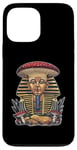 Coque pour iPhone 13 Pro Max Pharaon King Tut Chapeau de champignon égyptien