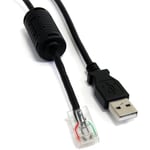 StarTech.com USBUPS06 6 ft Smart UPS Replacement USB Cable AP9827, USB Cable, USB (M) to RJ-45 (10 Pin) (M), 6 ft, Black