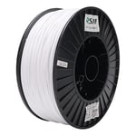 eSUN PLA+ Filament 1.75mm, Renforcé Ténacité Imprimante 3D Filament PLA Plus, Précision Dimensionnelle +/- 0.03mm, 3KG Bobine (6.6 LBS) Filament d'impression 3D pour Imprimante 3D, Blanc Froid