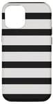 iPhone 15 Pro Black White Stripes Striped Modern Simple Pattern Design Case