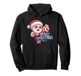 Funny Cute Kung Fu Santa Claus Pullover Hoodie