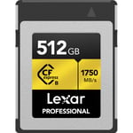 Lexar Professional CFexpress (Type B) Gold 1750MB/s, 512GB muistikortti