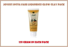 JOVEES INSTA FAIR LIQUORICE GLOW CLAY PACK CONTROL MELANIN & MAKE SKIN FAIRER