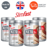 Slimfast Advanced Keto Fuel Shake Smooth Mocha Weight Loss Diet 350g Pack Of 4