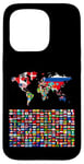 iPhone 15 Pro 238 Flags,World Flags,World map with flags. Case