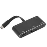 Type C to HDMI VGA Converter Audio Cable Aluminium Alloy Adapter Electronics Sup