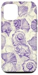 iPhone 13 Pro Purple ink Seashell Starfish Ocean Beach Sea Case