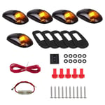 Tlily - 9 led Feux de Position Toit Cabine Voiture pour Camion suv dc 12 v Lentille Fumée Noire Lampe Lumières Externes