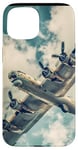 Coque pour iPhone 15 Design aéronautique vintage du bombardier B-17 Flying Fortress de la Seconde Guerre mondiale