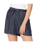 Regatta Womens Sabela Tie Belt Summer Casual Shorts - Navy Viscose - Size 20 UK