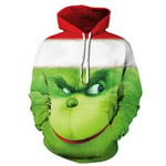 Jul Barn The Grinch 3d Print Pullover Luvtröja Pojkar Flickor Xmas Casual Huvtröja Topp qd best C 7-8 Years