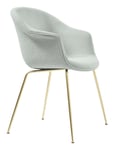 Bat Dining Chair Fully Upholstered - Light Boucle 012/Brass Semi Matt